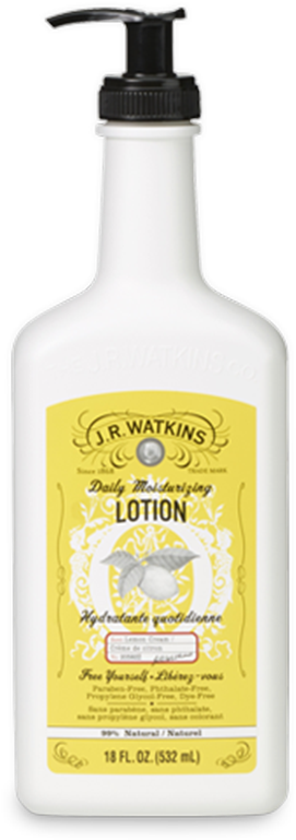J.r. Watkins Moisturizing Body Lotion Pump Lemon Cream (880x880), Png Download