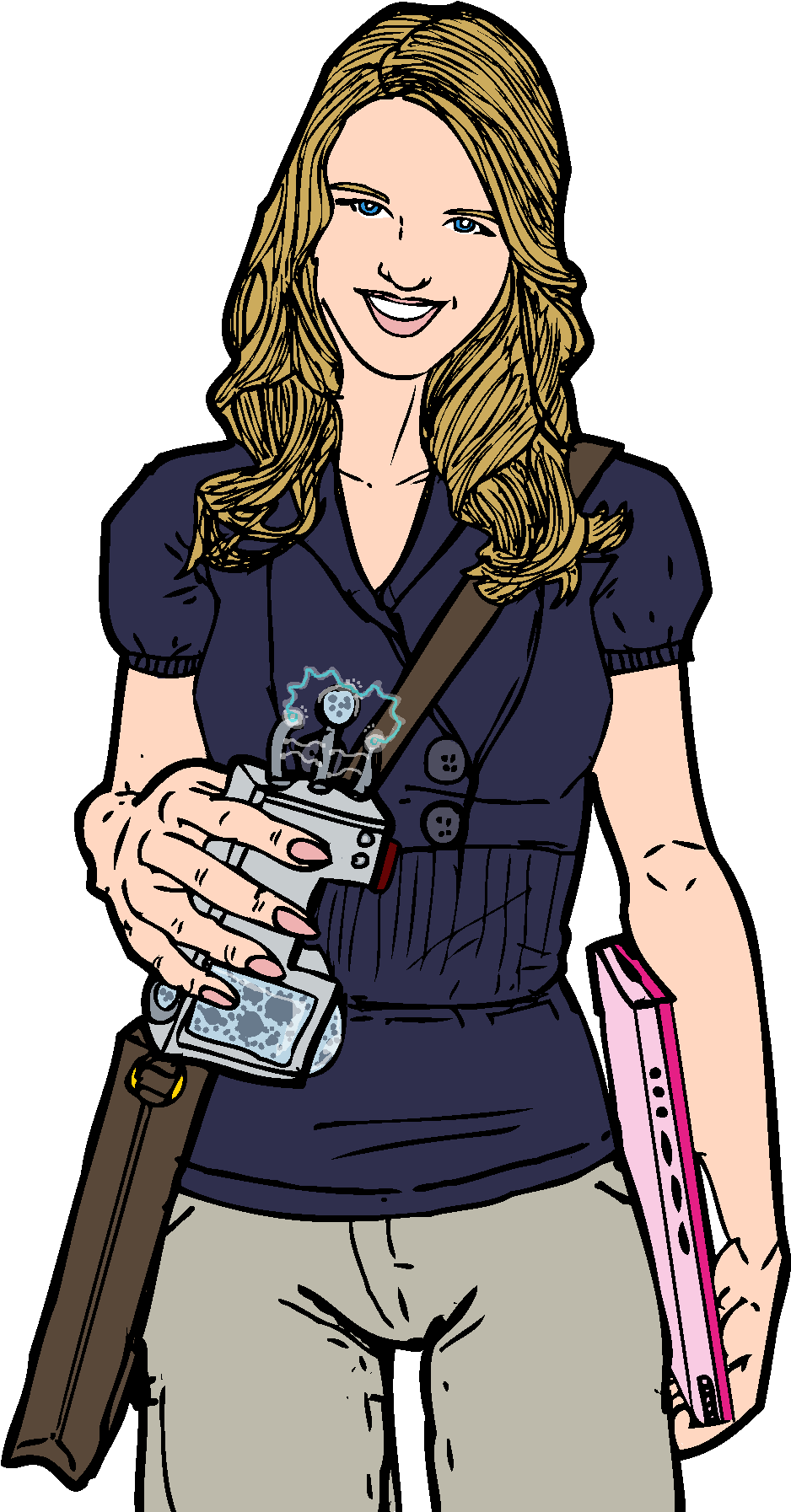 Character Designs For Channel M's Mortals - Cartoon (975x1875), Png Download