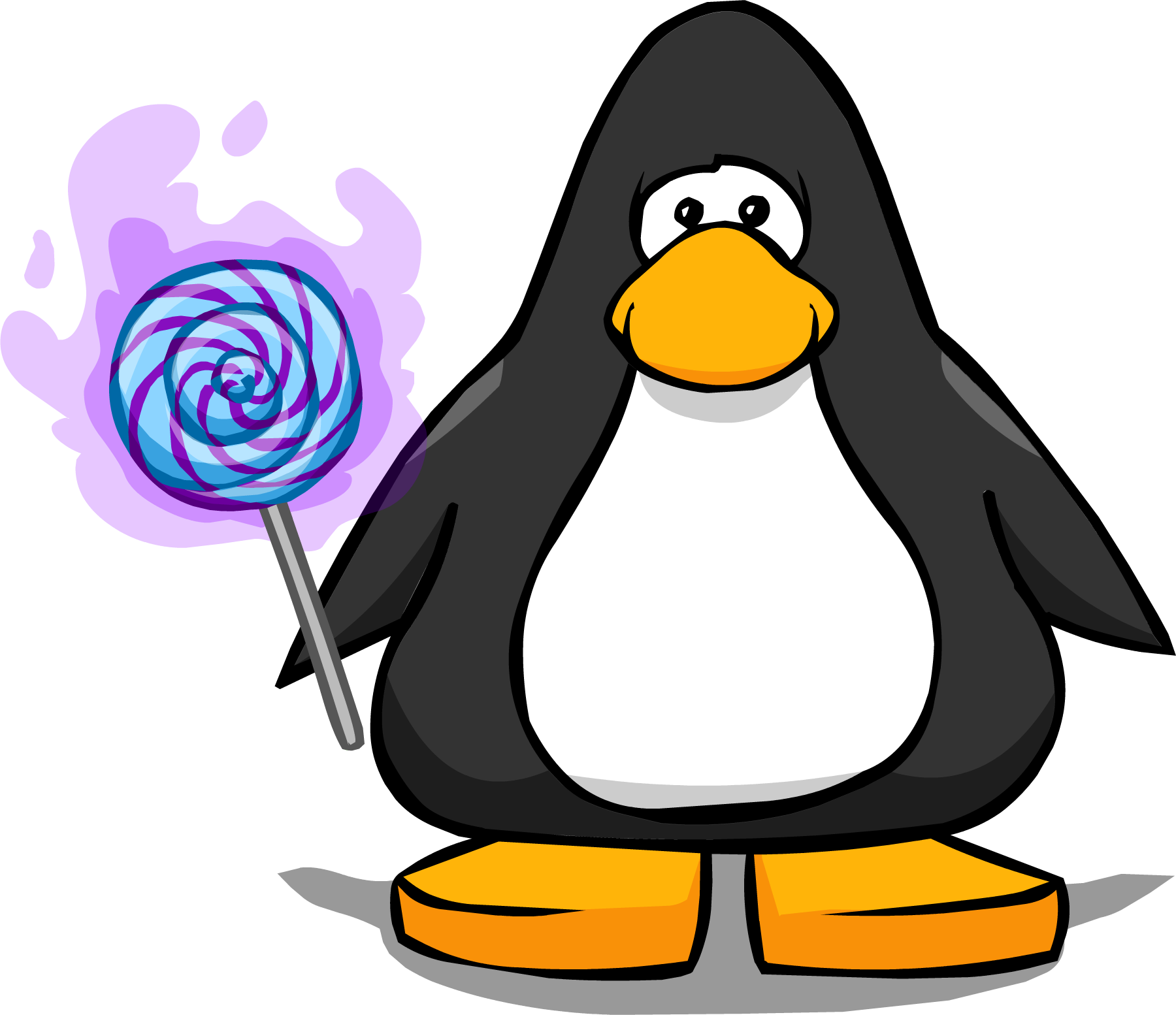 Spectral Sweet On A Player Card - Penguin With A Horn (1800x1554), Png Download