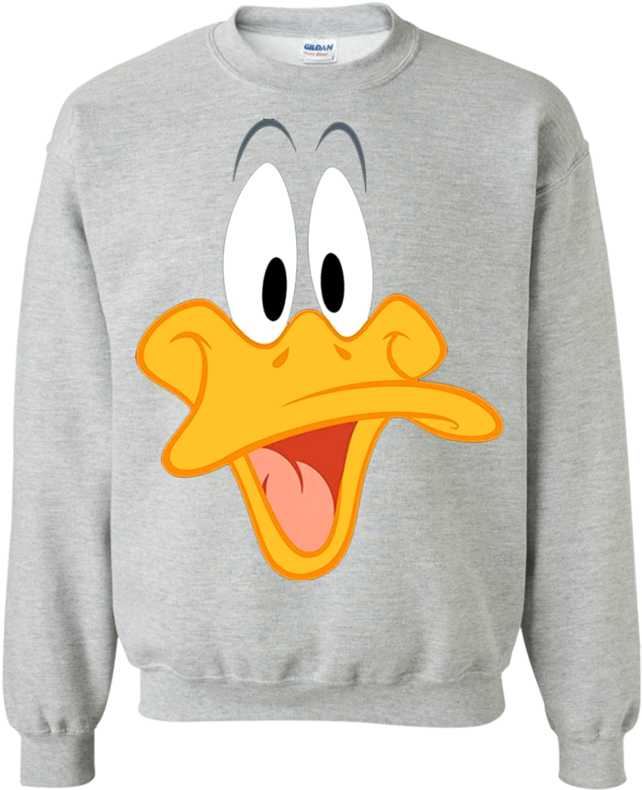 Looney Tunes Daffy Duck Faces T Shirt Hoodie Sweater - Hold The Door Hodor Unisex Crewneck Sports Grey X-large, (1155x1155), Png Download
