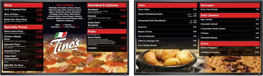 Restaurant Digital Menu Boards - Bánh (1074x336), Png Download