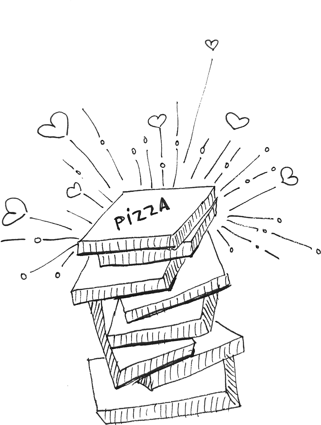 Illustrations For A Collection Of Short Stories By - Line Art (1400x1867), Png Download