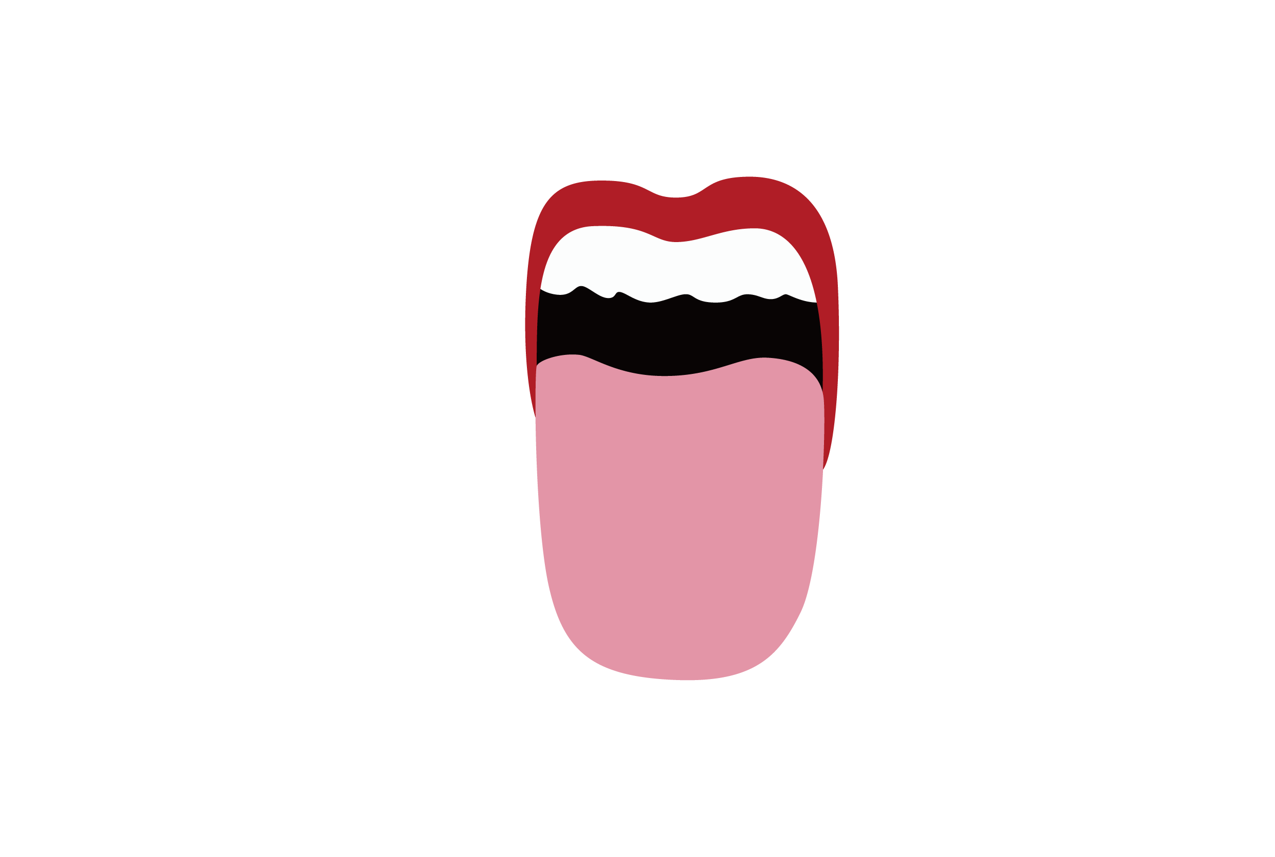 Mouth Lip Transprent Png Free Download - Tongue (2485x1671), Png Download
