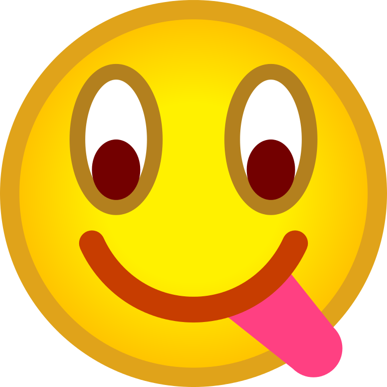File - Emoticon Tongue - Svg - Wikimedia Commons - Tongue Emoticon (768x768), Png Download