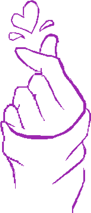 Finger Heart Png - Artsy Profile (600x1000), Png Download