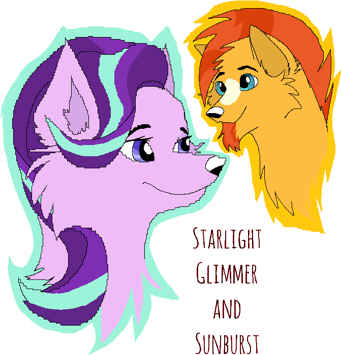 Starlight Glimmer & Sunburst - Starlight Glimmer Wolf (720x744), Png Download