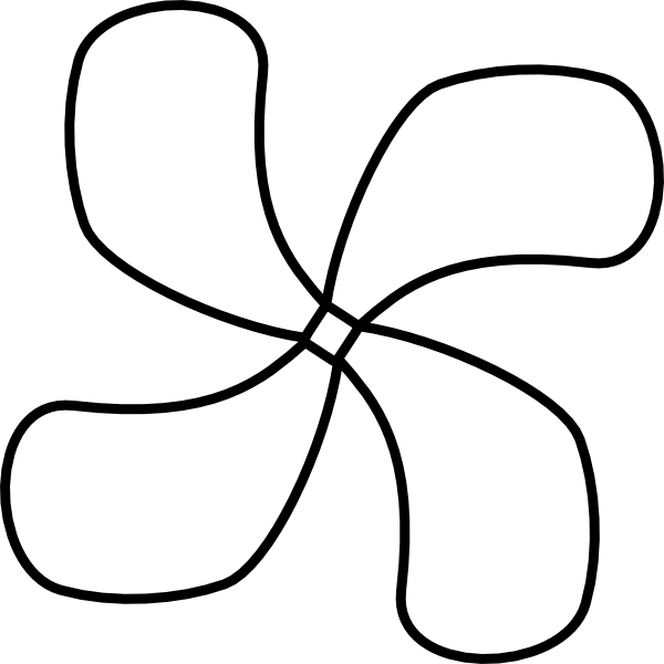 Ceiling - Fan - Clipart - Fan White Icon Png (600x600), Png Download