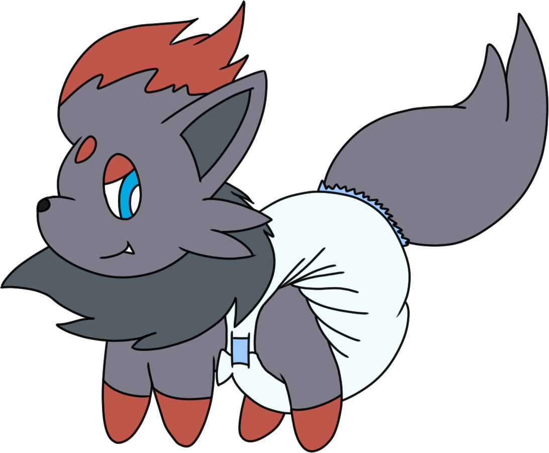 [ink, By Mewzy148] Zorua Diapee - Ink (1093x901), Png Download