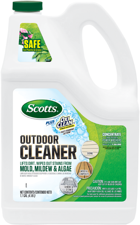 Scotts Outdoor Cleaners Plux Oxiclean - Scotts 51070 Outdoor Cleaner Plus Oxiclean Gallon (508x800), Png Download