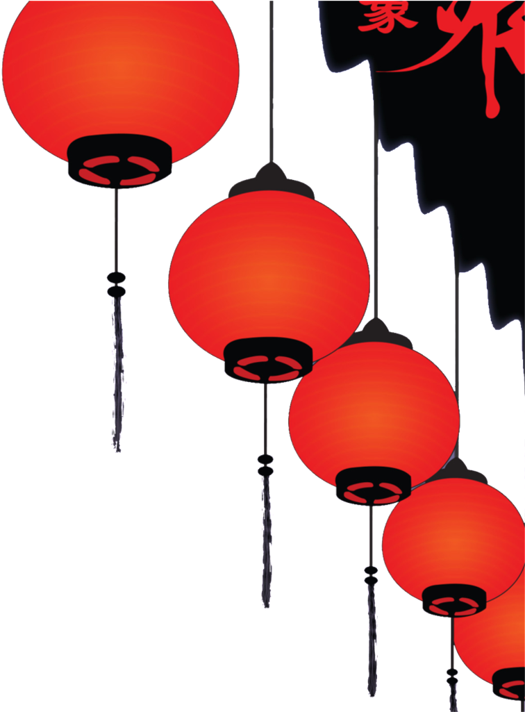 Red Lantern Festival Lantern Png Decorative Elements - Mid Autumn Festival Lantern Png (1024x1024), Png Download