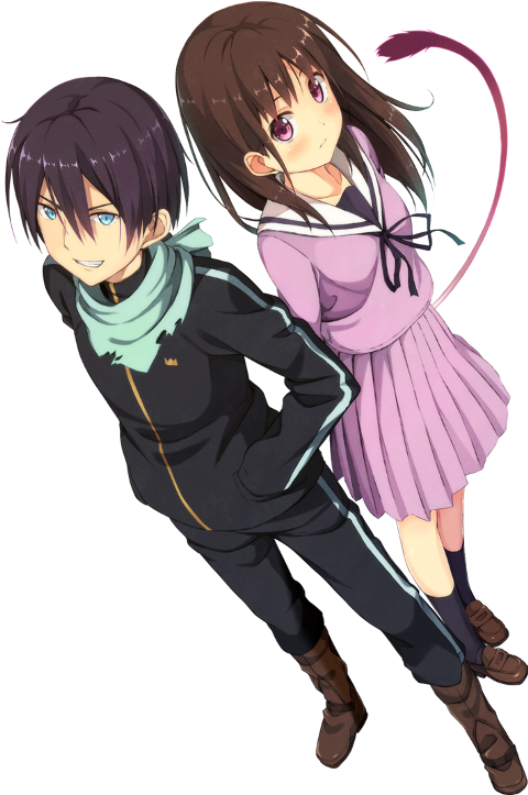 Noragami Yato X Hiyori Png (480x723), Png Download
