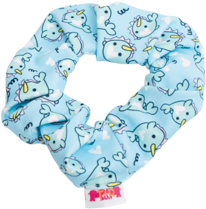 Nelly The Narwhale Scrunchie - Nelly (600x600), Png Download