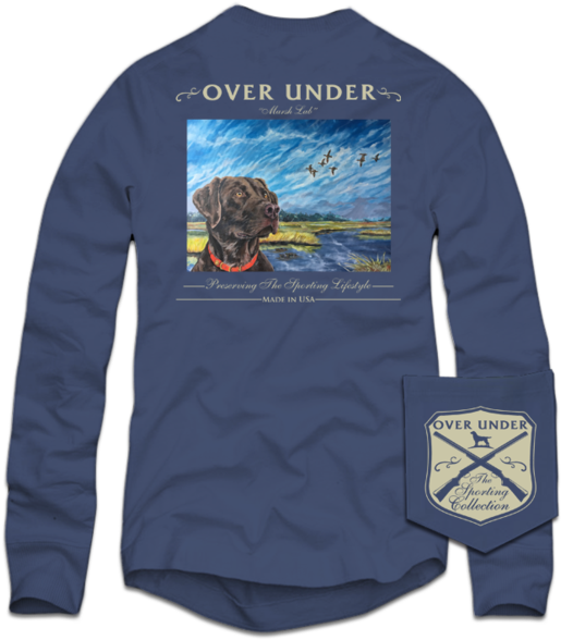 Over Under Ls Marsh Lab Tee, Navy - Over Under L/s Timber Ghost - Size: Medium (600x600), Png Download
