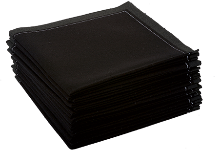 Cocktail Napkin Black Prefolded 10 X 10 Cm - Wallet (700x700), Png Download