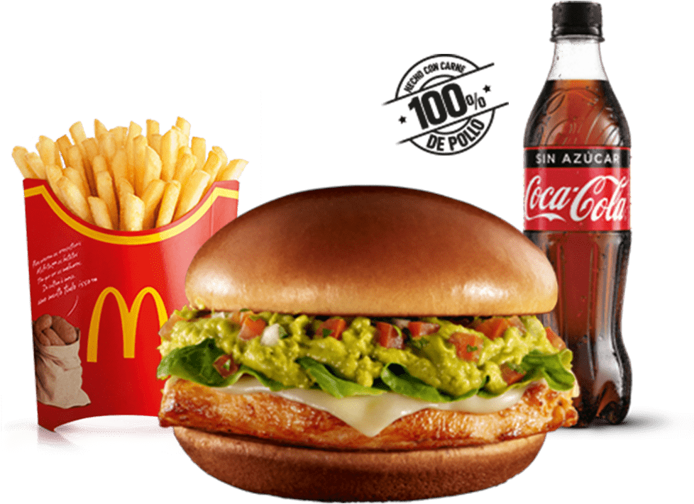 Elije Tu Mccombo™ Con Hamburguesa Con Pollo Grill En - Coca Cola (1000x1000), Png Download