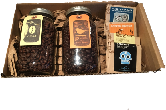 Coffee And Chocolate Box - Box (640x481), Png Download