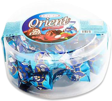 Picture Of Tayas Orient Coconut Round Chocolate Box - Tayas Orient Coconut (560x560), Png Download