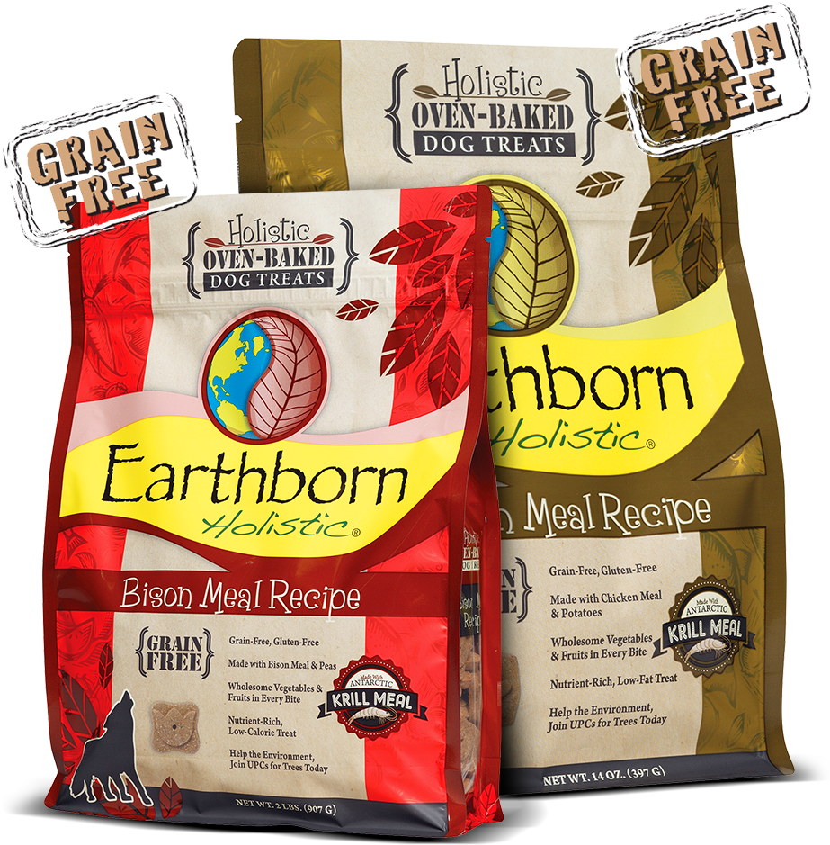 Oven Baked Grain Free Holistic Dog Treats Bag - Earthborn Holistic Lamb Meal Recipe Biscuits 14 Oz (950x1083), Png Download