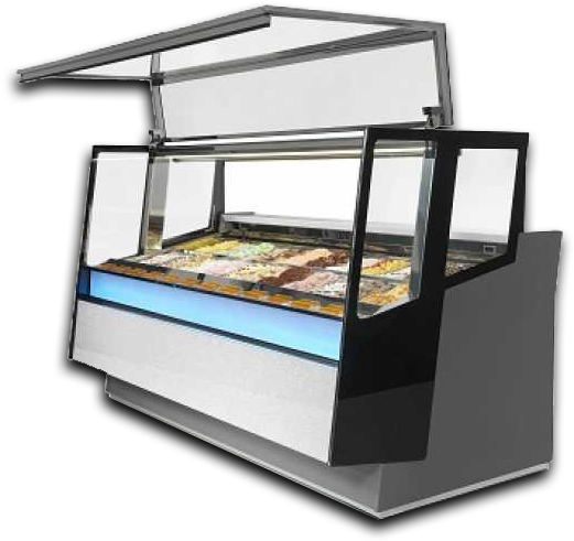 Ice Cream Displays - Isa Eisvitrine Kaleido H135-220 (620x623), Png Download