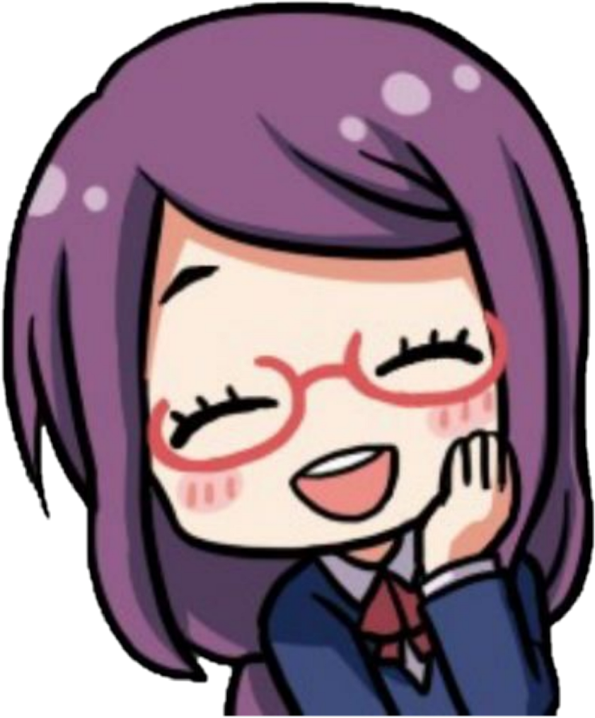 Rizekamishiro Tokyoghoul Sticker Chibi - Tokyo Ghoul Rize Kawaii (1024x1024), Png Download