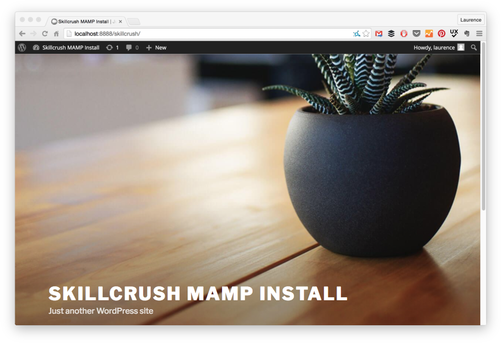 Install Mamp On Mac - Wordpress (1024x704), Png Download