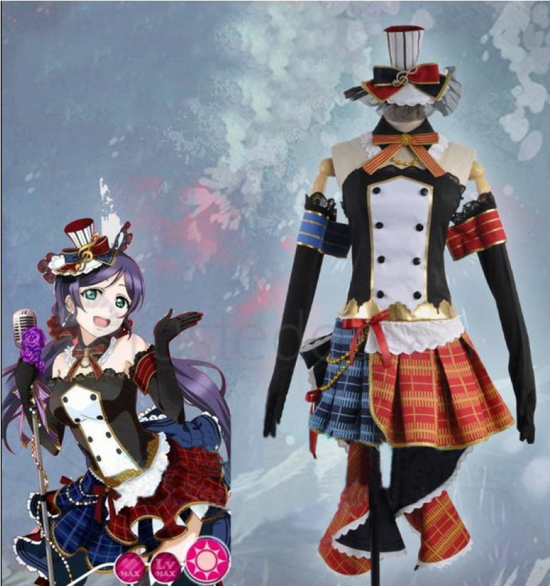 Love Live Cafe Maid Idolized Umi Nozomi Kotori Nico - Love Live September Sr Awakening Tojo Nozomi Lolita (800x1200), Png Download