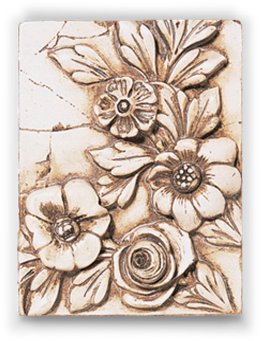 Alabaster Roses - Monaco - Fall Collection - Sid Dickens - Sid Dickens Tiles (843x1100), Png Download