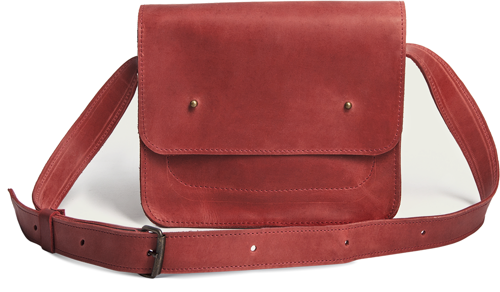 Small Cross Body Bag In Red Genuine Leather - Small Leather Bag, Leather Shoulder Bag, Women Leather (1000x1000), Png Download