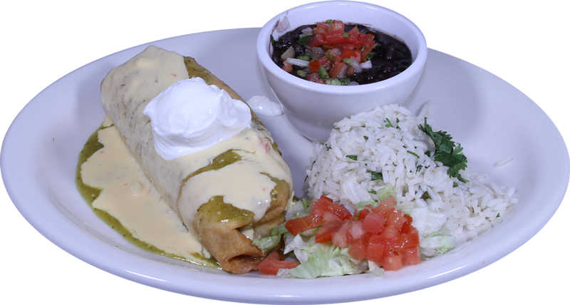 Chimichangas - Chimichanga (800x428), Png Download