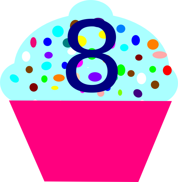 Birthday Cupcake Clipart - 1 Clipart Cupcake (588x600), Png Download