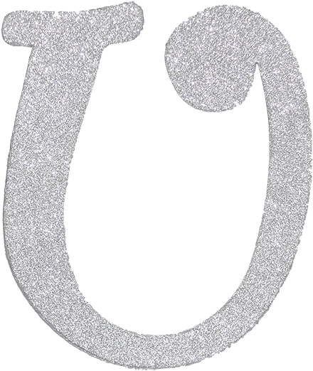 Letter U Silver (600x600), Png Download