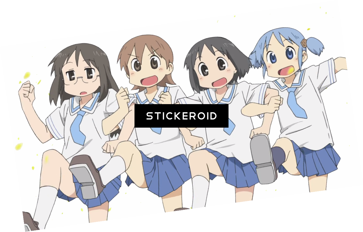 Nichijou Anime Cartoons - 일상 오프닝 (1390x889), Png Download