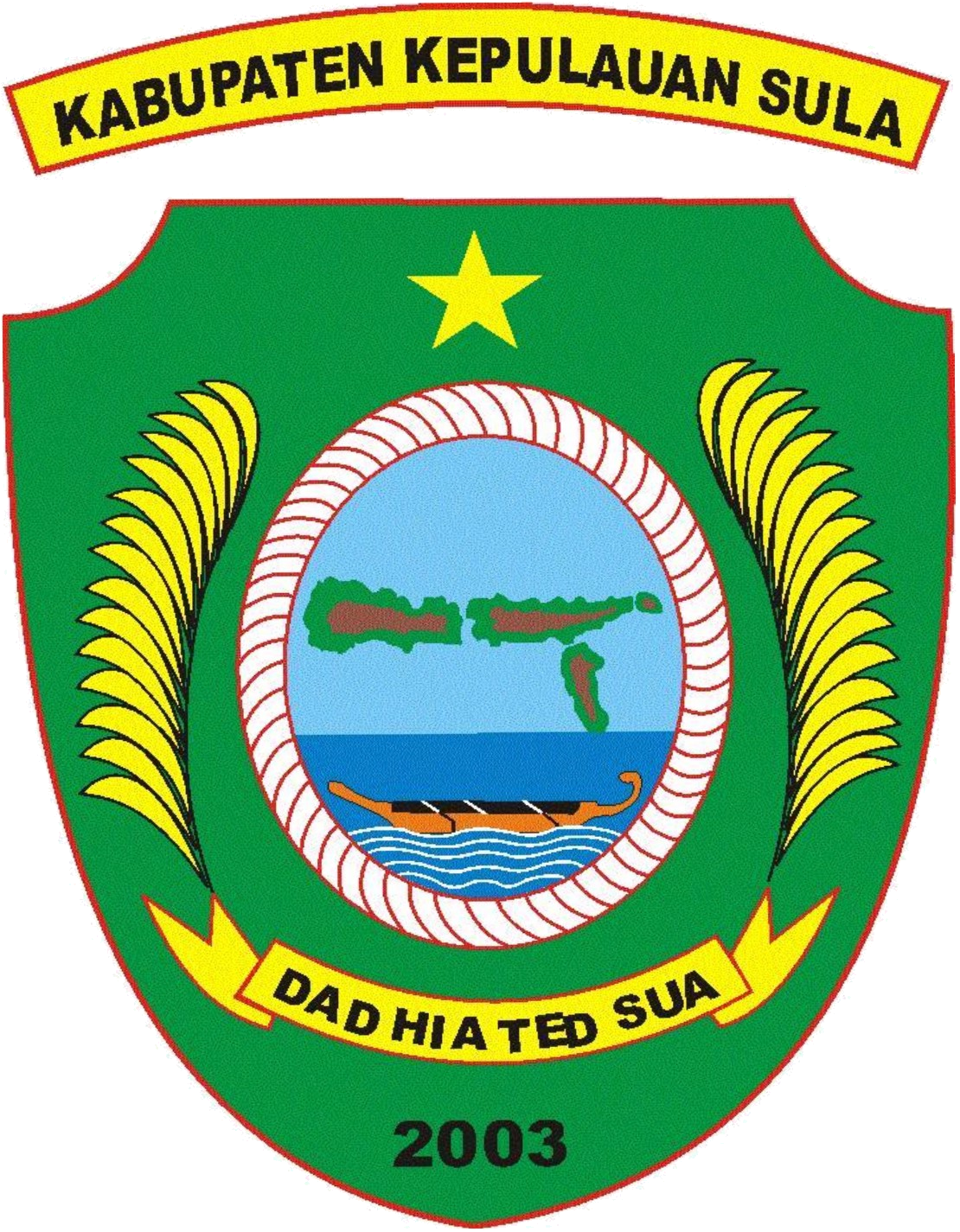 Lambang Kabupaten Kepulauan Sula - Sula Islands (1110x1425), Png Download