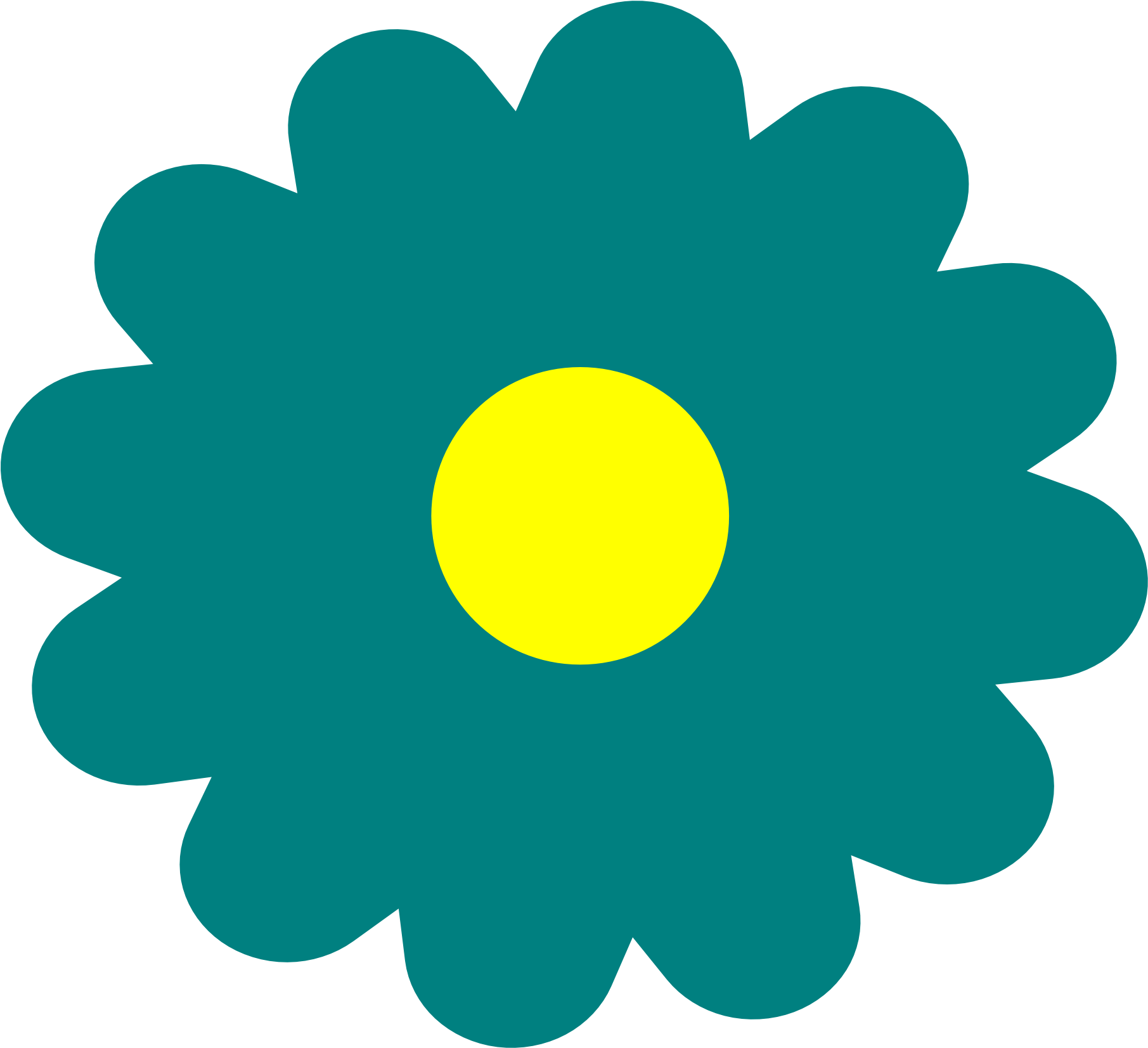 Blue Pencil And In Color - Flower Power Hippie Flowers (1969x1952), Png Download
