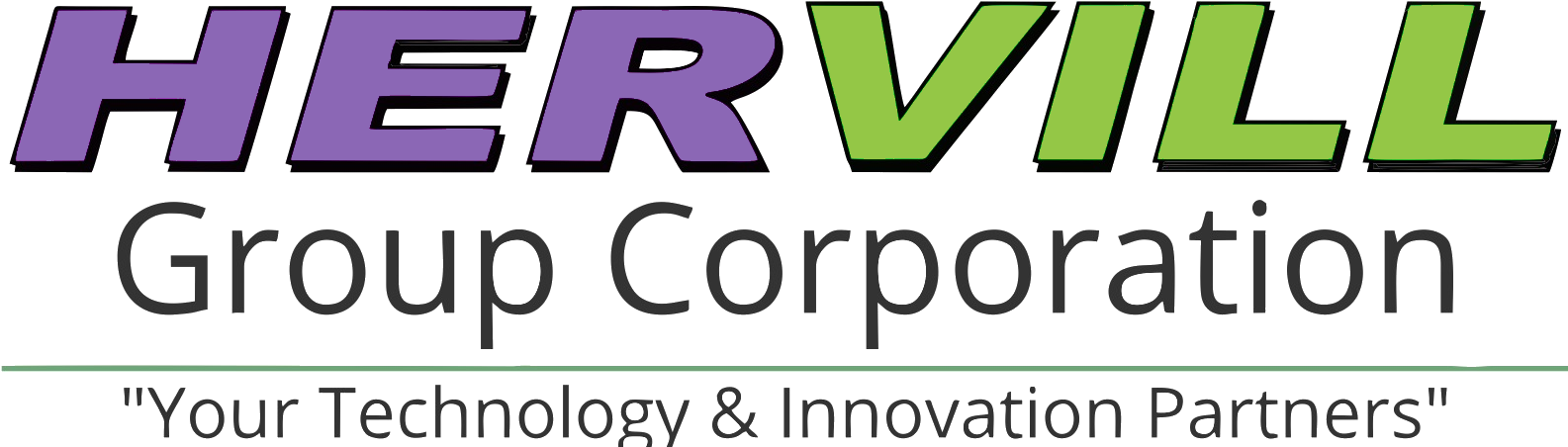 Hervill Cntrd Banner Clear Dark - Graphics (1586x461), Png Download