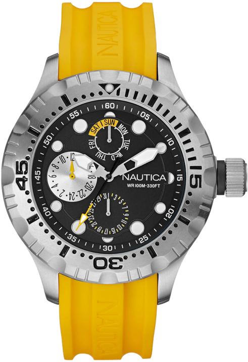 Men's Watch Nautica A15107g - Nautica Men's Navy Silicone Strap Watch 49mm N15105g (740x740), Png Download