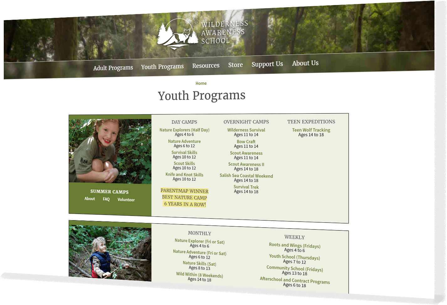 Wilderness Awareness Site - Botanical Garden (2400x1280), Png Download