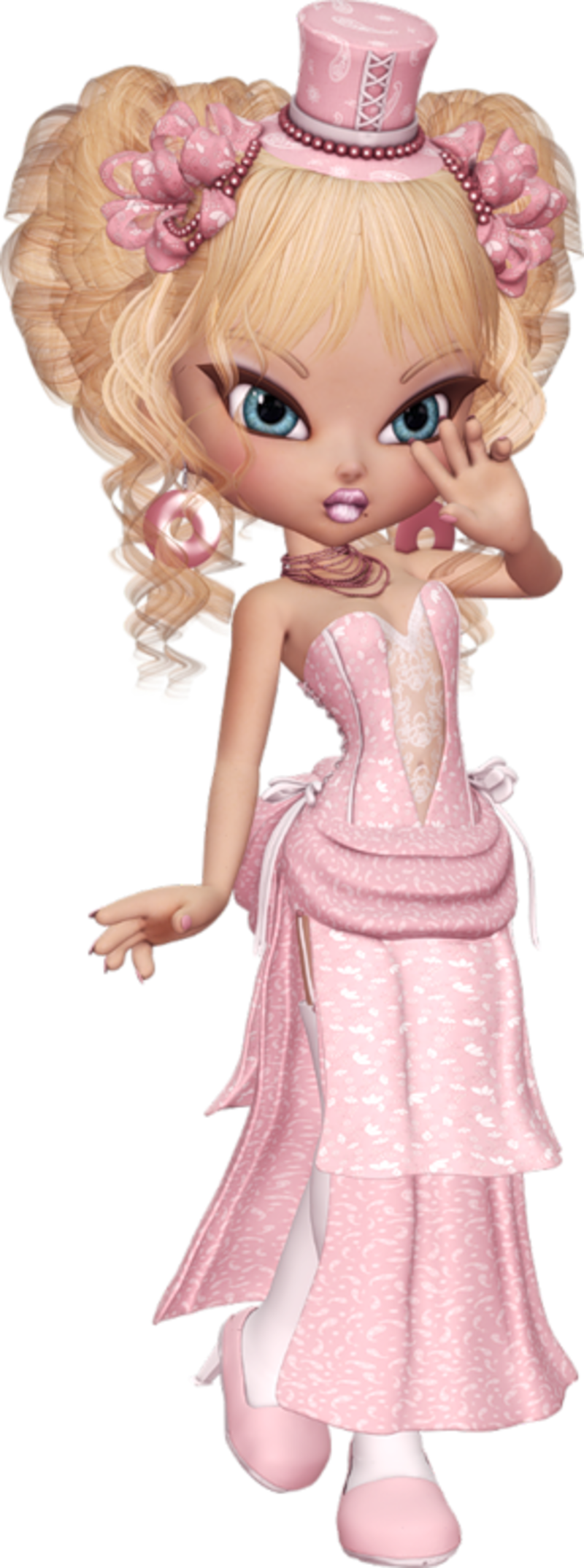 Cute Cartoon Pictures, Doll Painting, Elfen, Beautiful - Transparent Cookie Doll (800x2147), Png Download