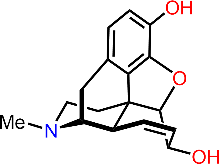 Morphine Chemical Structure In 3d - Molecular Structure Of Mistletoe (742x553), Png Download