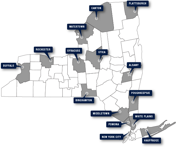 Map Of New York State Featuring Nyslrs Consultation - Map (615x500), Png Download