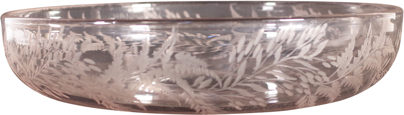 Etched Glass Bowl - Bangle (1600x691), Png Download