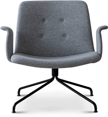 Primum Lounge Arm Chair Black Base - Chair (467x700), Png Download