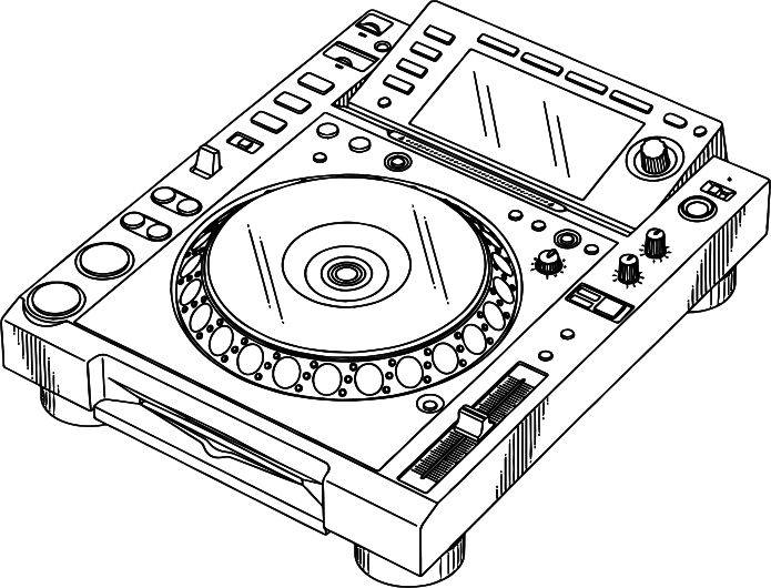 A Yellow É Onde Quem É Apaixonado Por Música Se Encontra - Dj Controller Drawing Png (695x530), Png Download