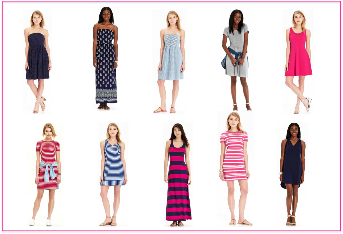 10 Old Navy Dresses I Love - Strapless Dress (1172x801), Png Download