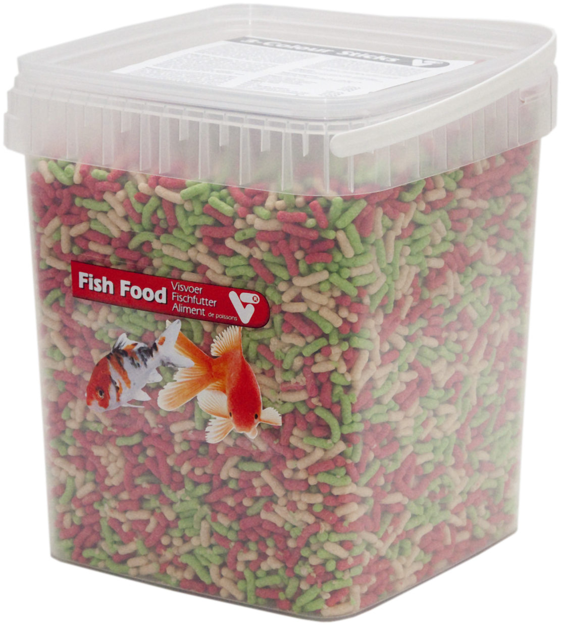 Velda Fish Food 2-colour Pellet 6 Mm 2500ml (1228x1329), Png Download