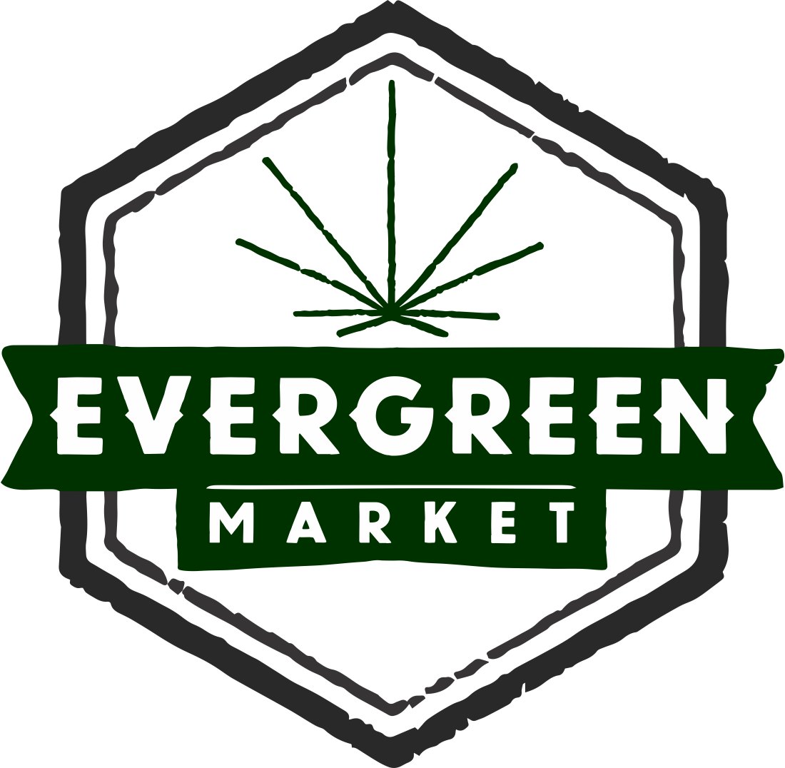 Masha Works At The Evergreen Market - Evergreen Market Logo (1100x1076), Png Download