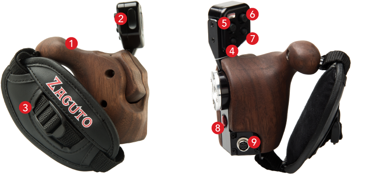 Control Grip Features - Zacuto Hand Strap (924x358), Png Download
