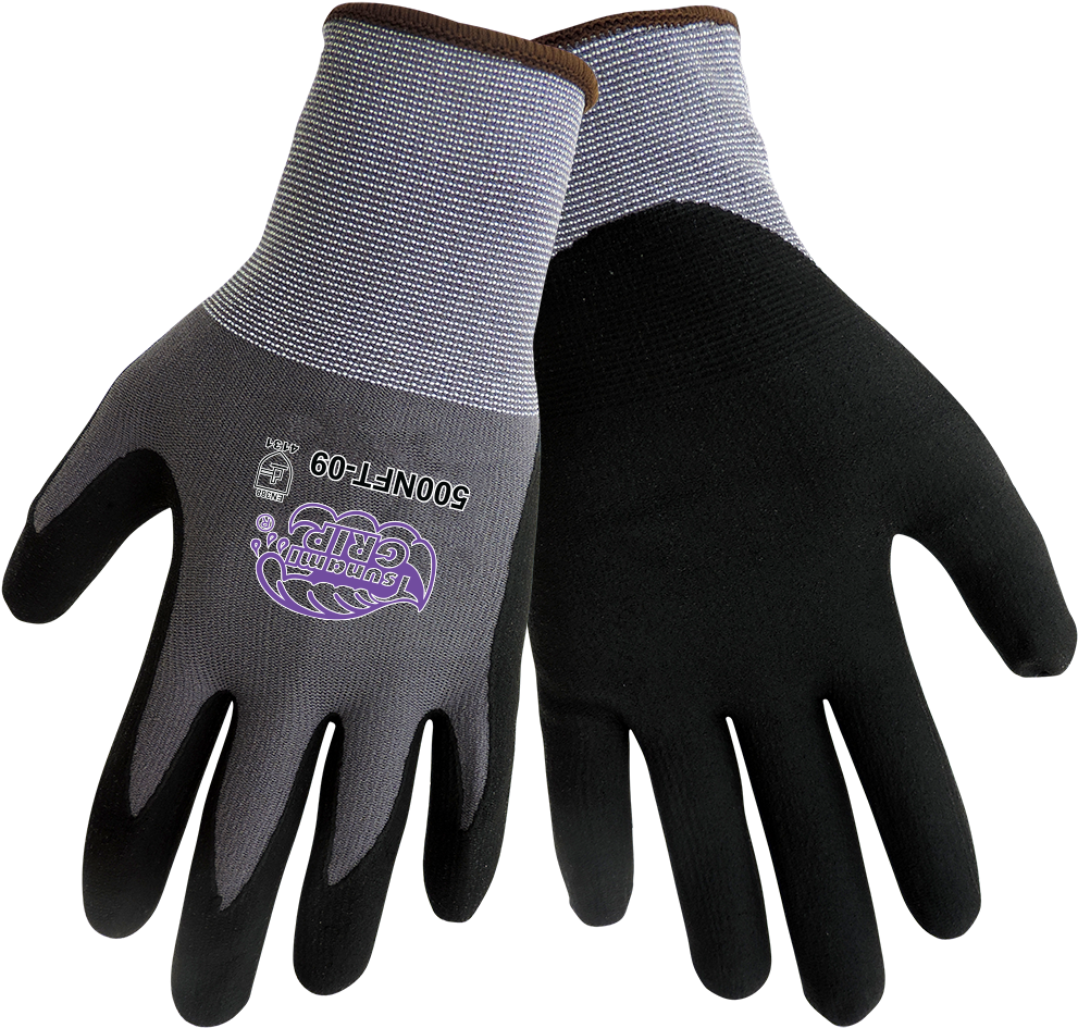 Global Glove Tsunami Grip - Global Glove 500nft M - Tsunami Grip Foam Nitrile Gloves (1000x1000), Png Download