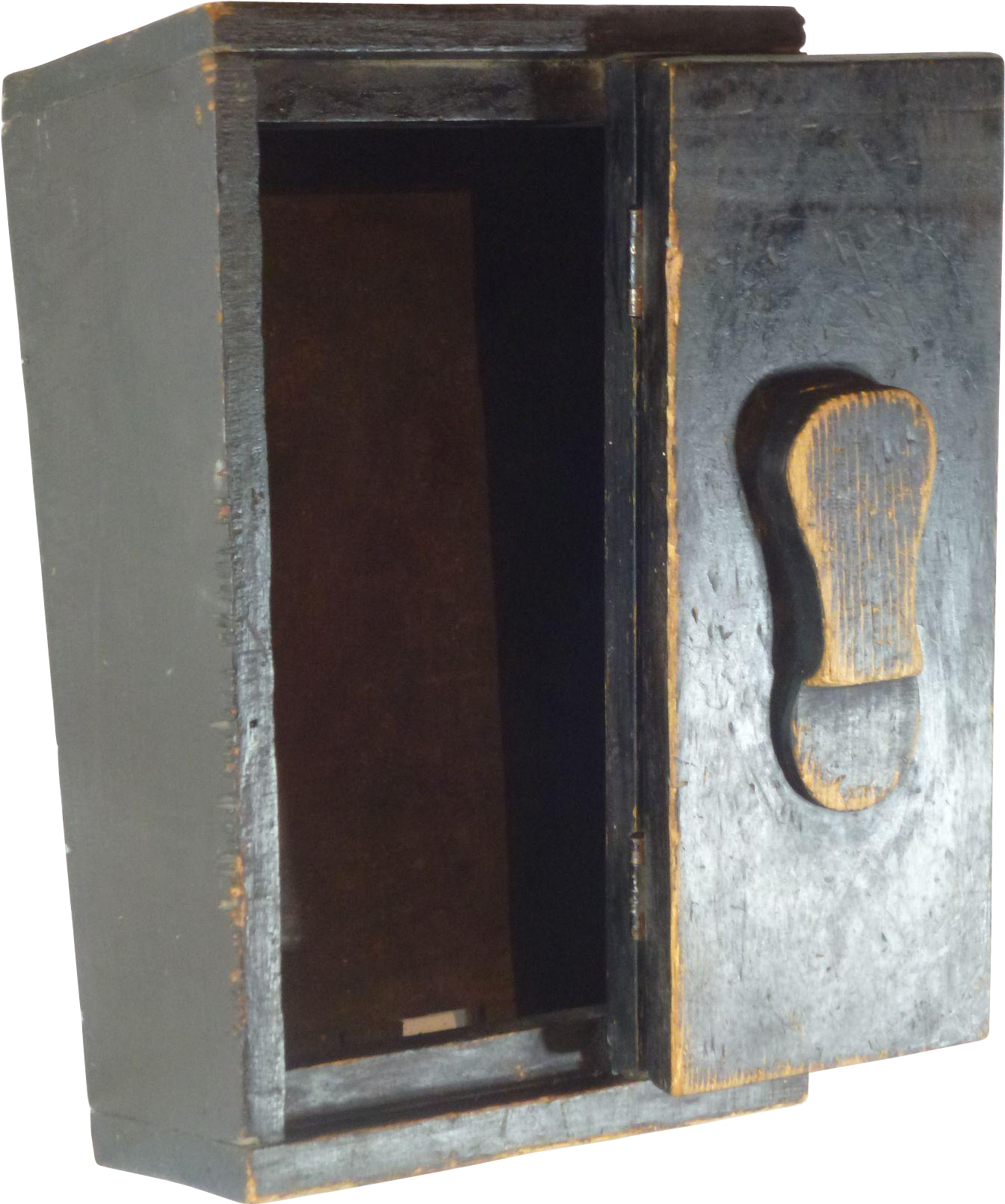 Vintage Shoe Shine Box, 1940's, Or Wall Hanging Display - Wedge (1611x1611), Png Download
