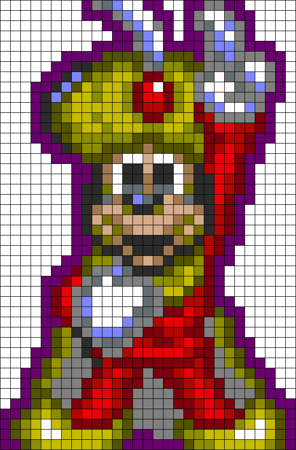 Mickey Mouse Sorcerer Perler Bead Pattern / Bead Sprite - Central City Brewing Co Ltd (610x925), Png Download